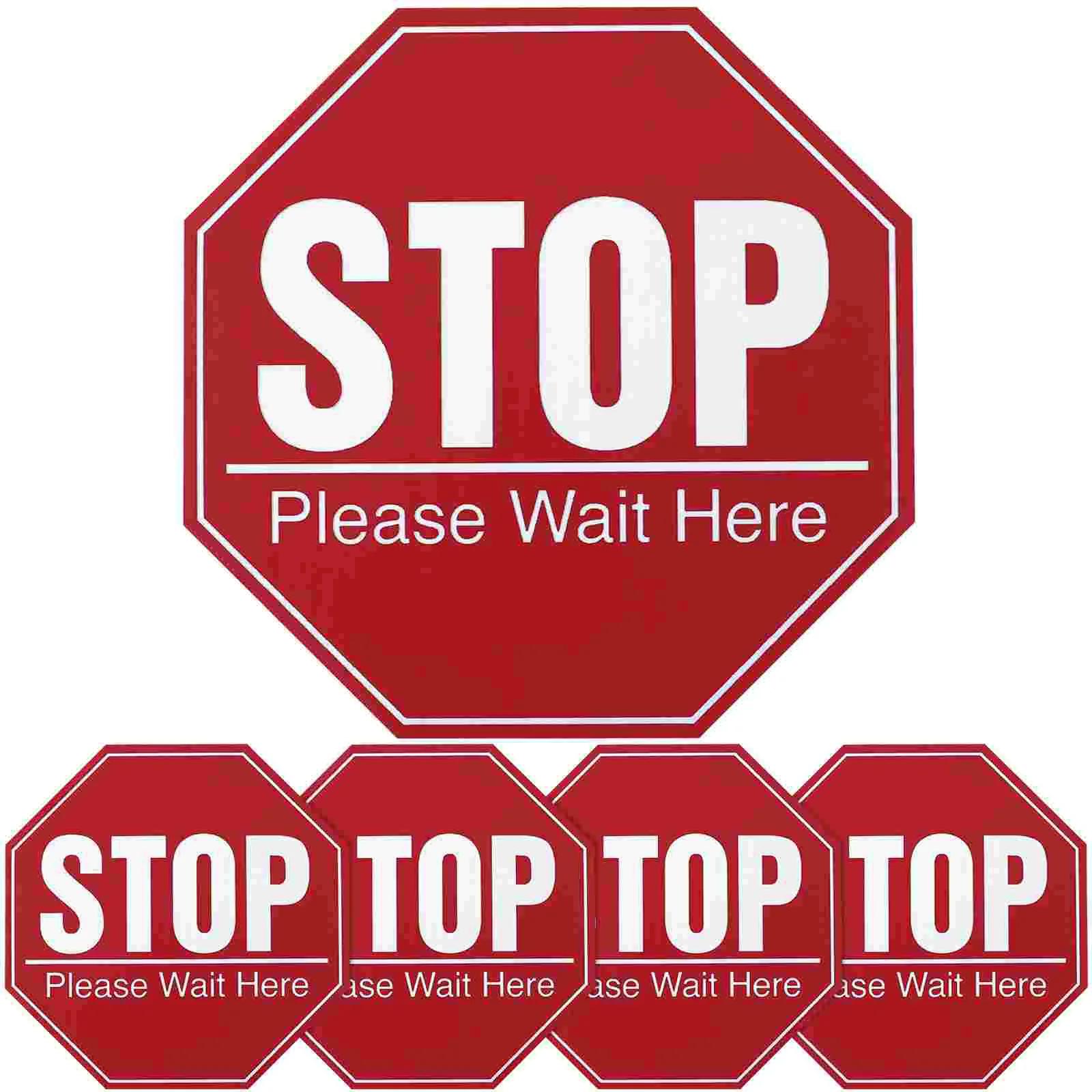 Toyvian Stop Sign ƼĿ  Į,    ٴ ƼĿ,   ٴ Į, ȸ Ÿα, 8x8 ġ